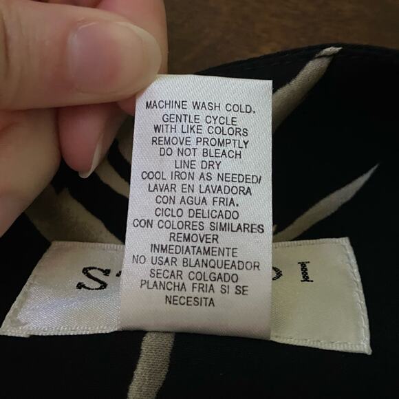 Vintage 90s Size 8 Neutral Tropical Floral Print Sleeveless Midi/Maxi Dress - Picture 10 of 11